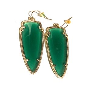 Kendra Scott Green Skylar Earrings